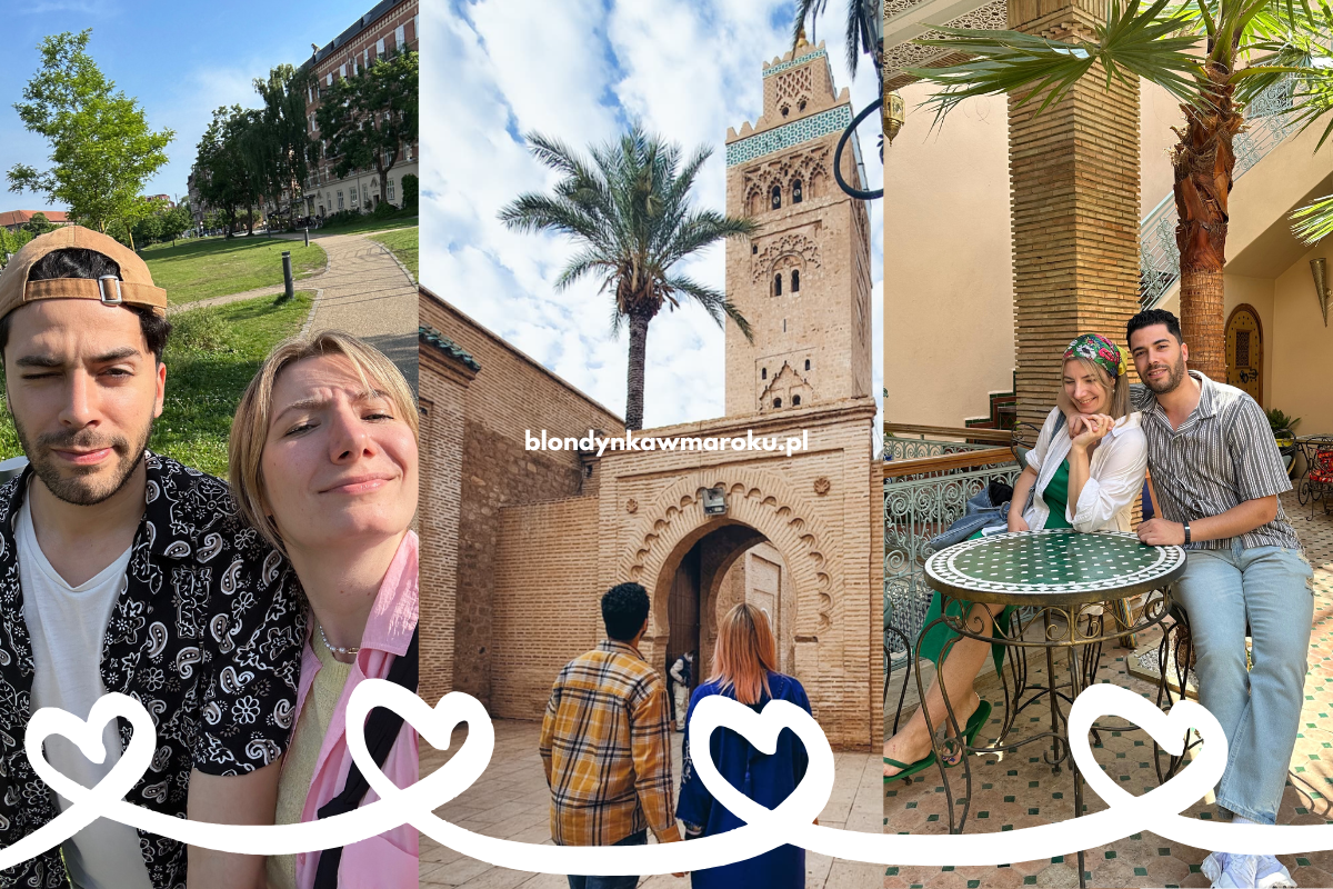 Polka i Marokańczyk blondynka w Maroku
