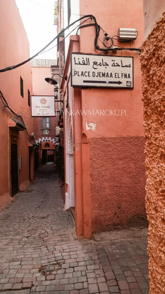 ulice mediny marrakeszu