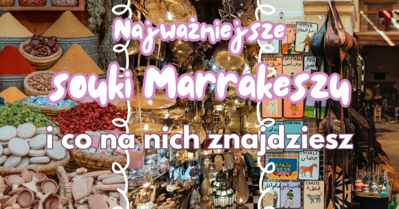 souki w medinie Marrakeszu