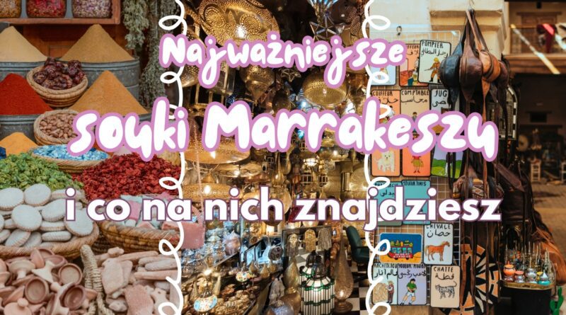 souki w medinie Marrakeszu